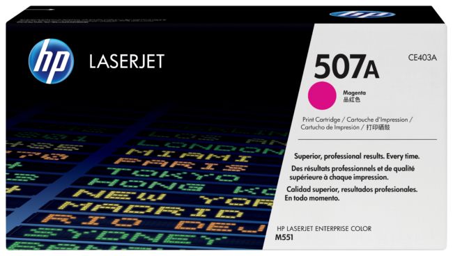 ORIGINAL HP toner magenta CE403A 507A ~6000 Seiten - HP - 884962554593
