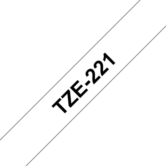 ORIGINAL Brother Nastro Nero su bianco TZe-221 TZ-221 9 mm x 8 m, laminato - Brother - 4977766685085