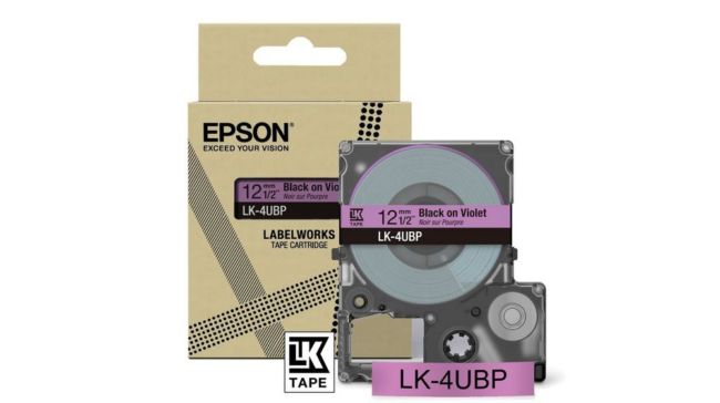 ORIGINAL Epson Nastro nerosuVioletto LK-4UBP C53S672101 - Epson - 8715946713908