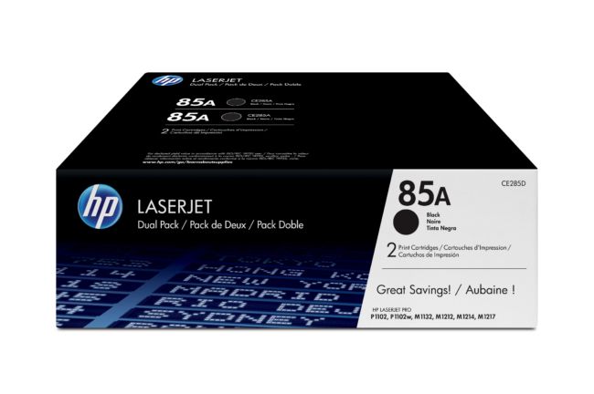 ORIGINAL HP Multipack nero CE285AD 85A confezione doppia: 2x CE285A - HP - 886111730520