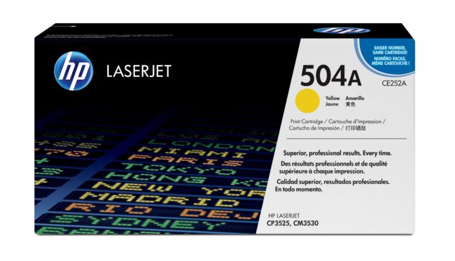 ORIGINAL HP toner giallo CE252A 504A ~7000 Seiten - HP - 883585595716