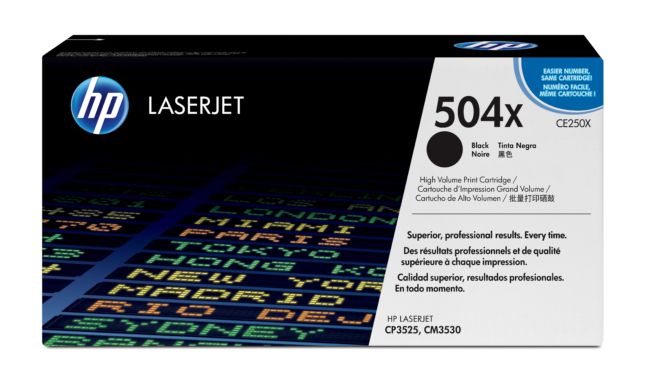 ORIGINAL HP toner nero CE250X 504X ~10500 Seiten - HP - 883585595693