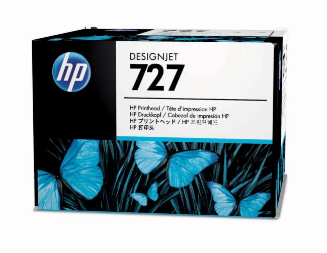 ORIGINAL HP Testina per stampa nero / ciano / magenta / giallo B3P06A 727 - HP - 887111963673