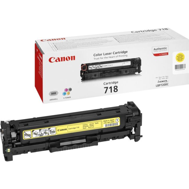 ORIGINAL Canon toner giallo 718 Y 2659B002 ~2900 Seiten - Canon - 4960999628547