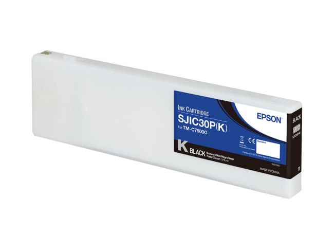 ORIGINAL Epson Cartuccia d'inchiostro nero C33S020639 SJIC30P-K 295,2ml SJIC30P(K): Ink cartridge for ColorWorks C7500G (Black) - Epson - 8715946552583