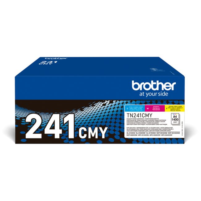 ORIGINAL Brother Multipack ciano / magenta / giallo TN-241CMY ~4200 Seiten - Brother - 4977766812832