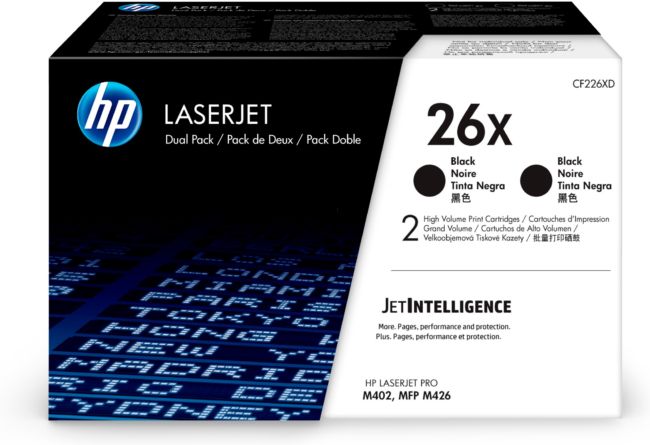ORIGINAL HP Multipack nero CF226XD 26X - HP - 190780576106