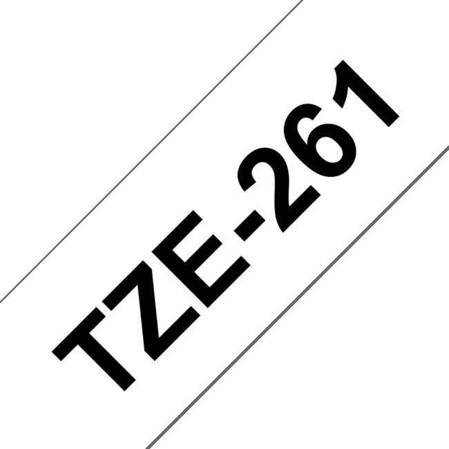 ORIGINAL Brother Nastro Nero su bianco TZe-261 TZ-261 36 mm x 8 m, laminato - Brother - 4977766685528