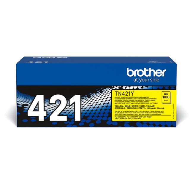 ORIGINAL Brother toner giallo TN-421Y 421 ~1800 Seiten - Brother - 4977766771634