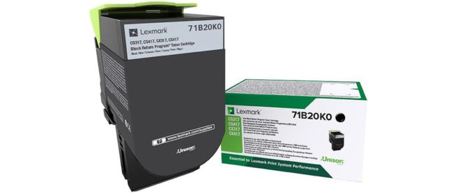 ORIGINAL Lexmark toner nero 71B20K0 CS/CX317/417/517 ~3000 Seiten - Lexmark - 734646641883