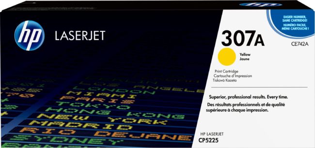 ORIGINAL HP toner giallo CE742A 307A ~7300 Seiten - HP - 884420306207