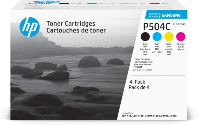 ORIGINAL Samsung Multipack nero / ciano / magenta / giallo CLT-P504C SU400A Rainbow Kit, 4 toner: CLT-K504S + CLT-C504S + CLT-M504S + CLT-Y504S - Samsung - 8806088593593