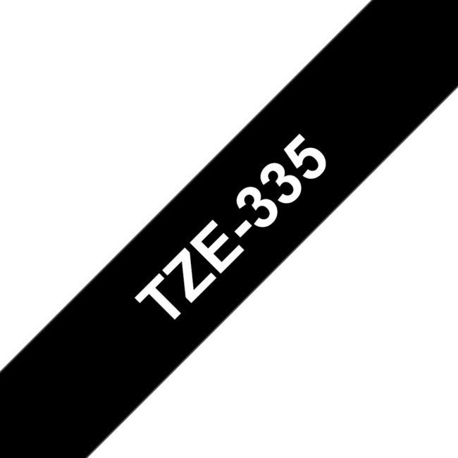 ORIGINAL Brother Nastro Bianco su nero TZe-335 TZ-335 12 mm x 8 m, laminato - Brother - 4977766685733