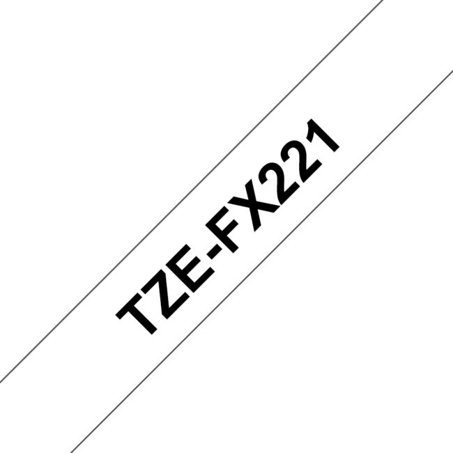 ORIGINAL Brother Nastro Nero su bianco TZe-FX221 TZ-FX221 9 mm x 8 m, laminato - Brother - 4977766693202