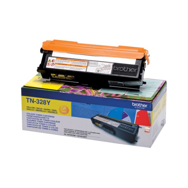 ORIGINAL Brother toner giallo TN-328Y 328 ~6000 Seiten - Brother - 4977766679459