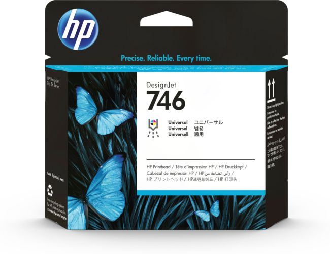 ORIGINAL HP Testina per stampa differenti colori P2V25A 746 - HP - 190781037699