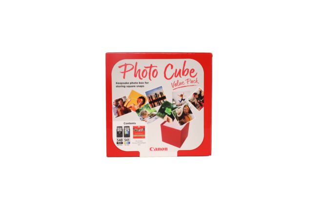 ORIGINAL Canon Value Pack nero / differenti colori PG-540+CL-541 Photo Cube + 13x13 cm Photo Paper Plus Glossy II 40 Blatt ~580 Seiten - Canon - 8714574676371
