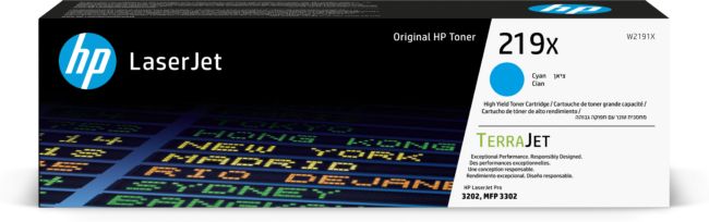 ORIGINAL HP toner ciano W2191X 219X ~2500 Seiten - HP - 195161016295