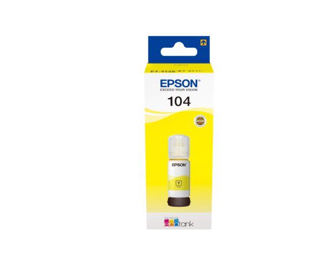 ORIGINAL Epson Cartuccia d'inchiostro giallo C13T00P440 104 ~7500 Seiten 65ml - Epson - 8715946655833