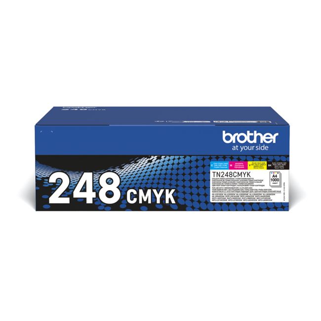 ORIGINAL Brother Multipack nero / ciano / magenta / giallo TN-248CMYK ~4000 Seiten - Brother - 4977766821865