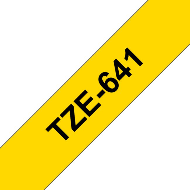 ORIGINAL Brother Nastro Nero su giallo TZe-641 TZ-641 18 mm x 8 m, laminato - Brother - 4977766686716