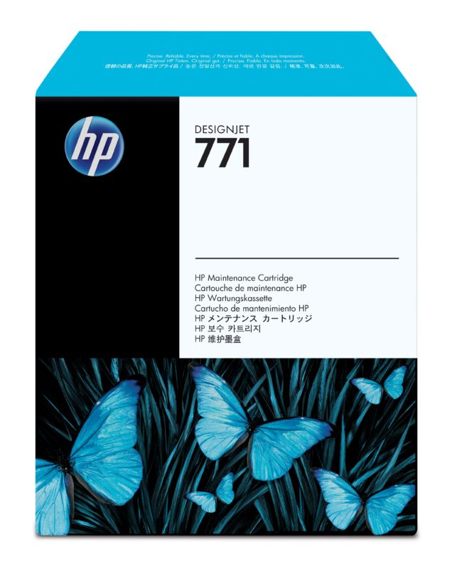 ORIGINAL HP Rullo Fusore Trasparente CH644A 771 cartuccia per pulire - HP - 884962986424