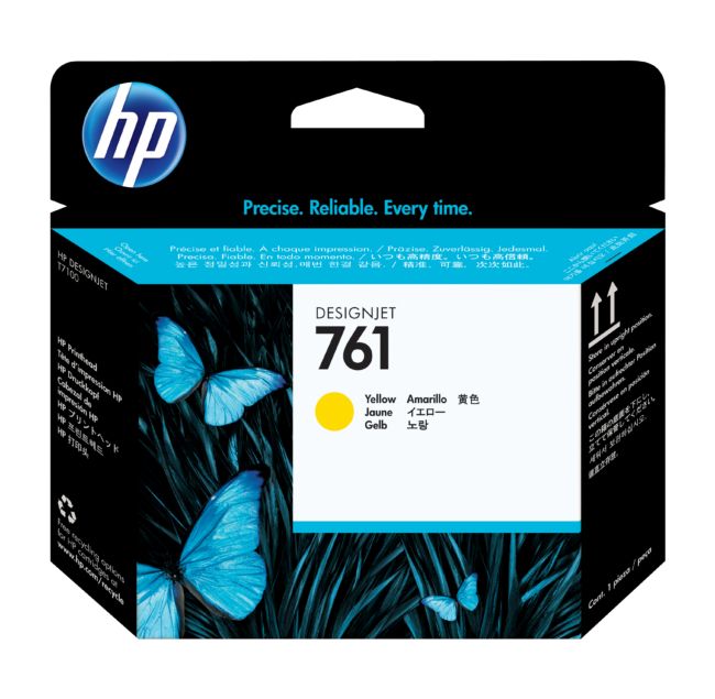 ORIGINAL HP Testina per stampa giallo CH645A 761 - HP - 885631448205