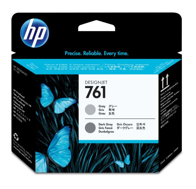 ORIGINAL HP Testina per stampa Grigio / Grigio (scuro) CH647A 761 - HP - 885631448229