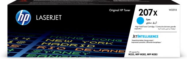ORIGINAL HP toner ciano W2211X 207X ~2450 Seiten - HP - 193905265183