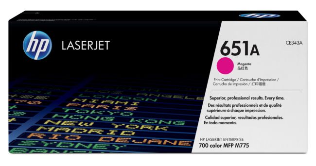 ORIGINAL HP toner magenta CE343A 651A ~16000 Seiten standard - HP - 886111121359