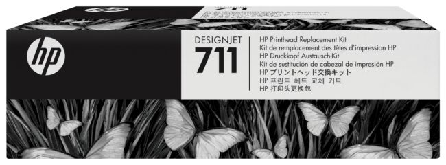 ORIGINAL HP Testina per stampa nero / ciano / magenta / giallo C1Q10A 711 - HP - 887111281470