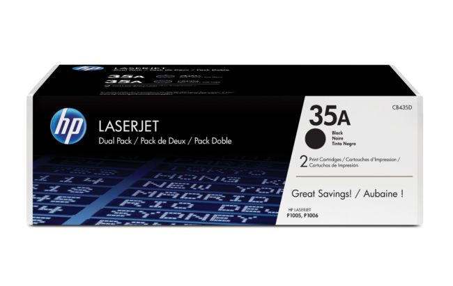 ORIGINAL HP Multipack nero CB435AD 35A twin pack - HP - 884962022351