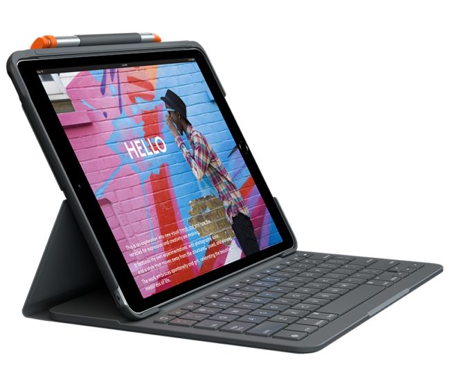 ORIGINAL Logitech Accessori per computer graphite 920-009474 Slim Folio - für iPad Gen 7., 8. und 9. Gen. - Logitech - 5099206088252