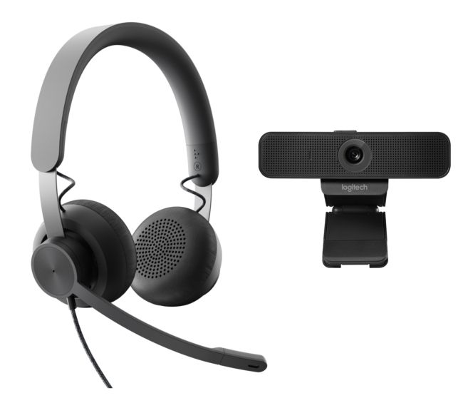 ORIGINAL Logitech Accessori per computer nero 991-000338 Zone Wired Headset + C925e Webcam - Logitech - 5099206091603