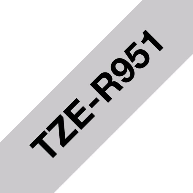 ORIGINAL Brother Nastro Nero su argento TZe-R951 - Brother - 4977766801867