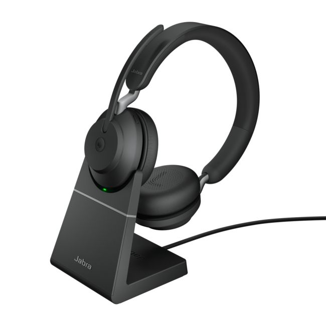 ORIGINAL Jabra Accessori per computer nero 26599-999-989 Headset Evolve2 65 MS Duo - Jabra - 5706991022827