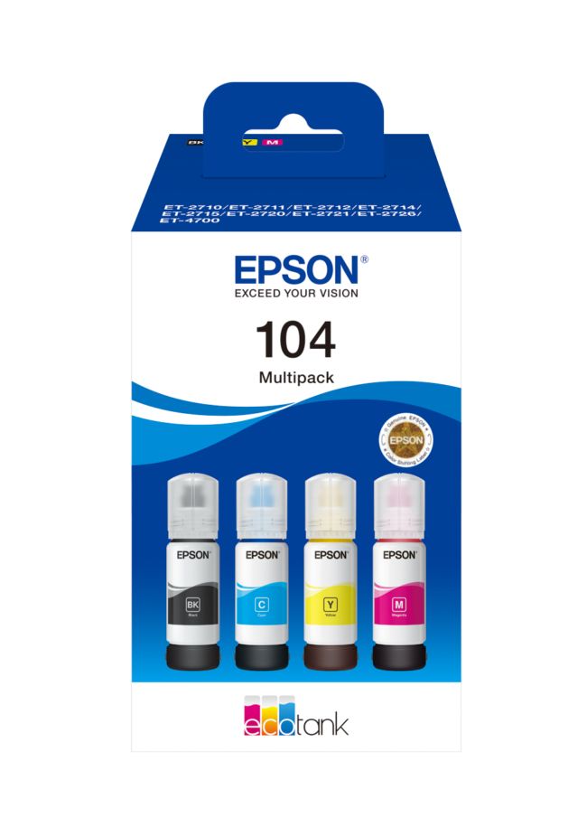 ORIGINAL Epson Multipack nero / ciano / magenta / giallo C13T00P640 104 - Epson - 8715946684888