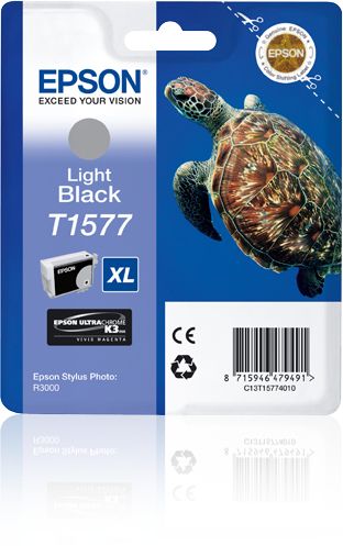 ORIGINAL Epson Cartuccia d'inchiostro lightblack C13T15774010 T1577 XL ~23000 Seiten 25,9ml - Epson - 8715946479491