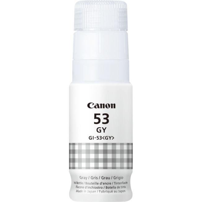 ORIGINAL Canon Cartuccia d'inchiostro Grigio GI-53gy 4708C001 ~8000 Seiten 60ml Flacone d'inchiostro grigio GI-53GY - Canon - 4549292178937