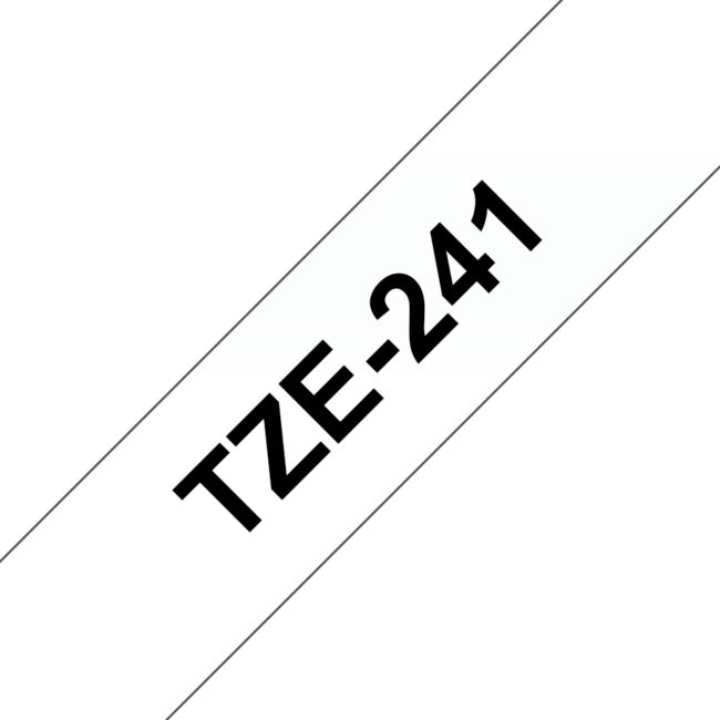 ORIGINAL Brother Nastro Nero su bianco TZe-241 TZ-241 18 mm x 8 m, laminato - Brother - 4977766685306
