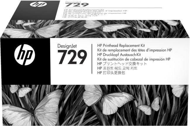 ORIGINAL HP Testina per stampa nero / differenti colori F9J81A 729 Kit sostituzione testina di stampa DesignJet 729 - HP - 889296167884
