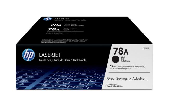 ORIGINAL HP Multipack nero CE278AD 78A confezione doppia: 2x CE278A - HP - 886111730506