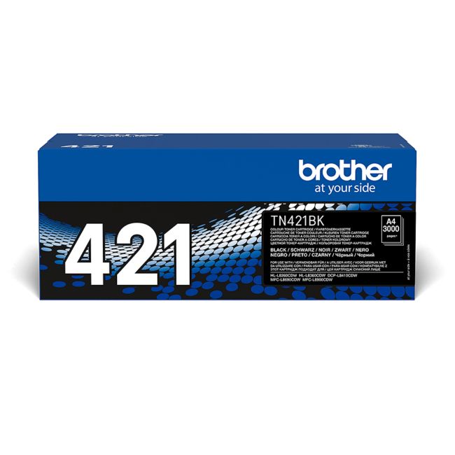 ORIGINAL Brother toner nero TN-421BK 421 ~3000 Seiten - Brother - 4977766771535
