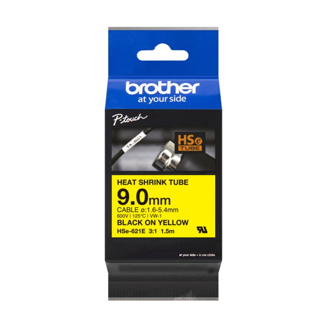 ORIGINAL Brother Nastro Nero su giallo HSe-621E - Brother - 4977766822909