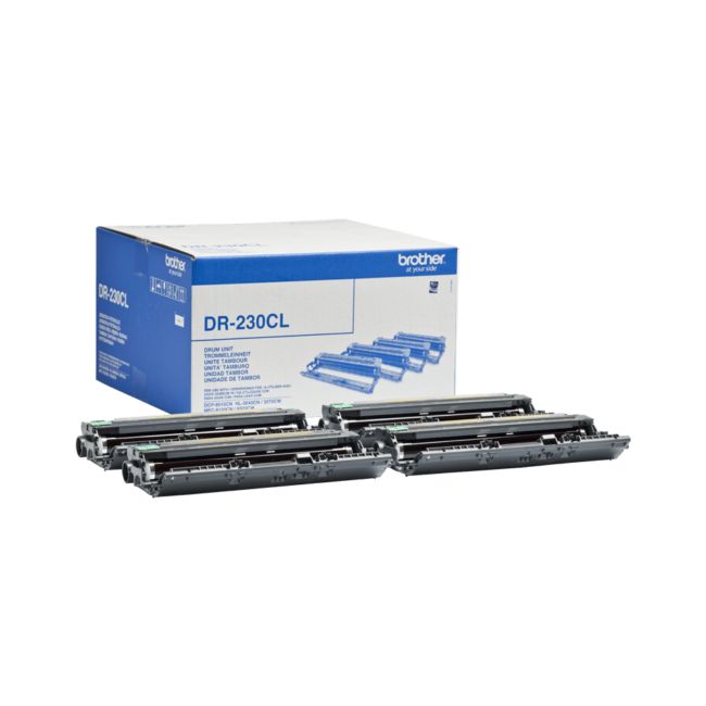 ORIGINAL Brother Tamburo differenti colori DR-230CL ~15000 Seiten Kit tamburo, bk/c/m/y - Brother - 4977766667012