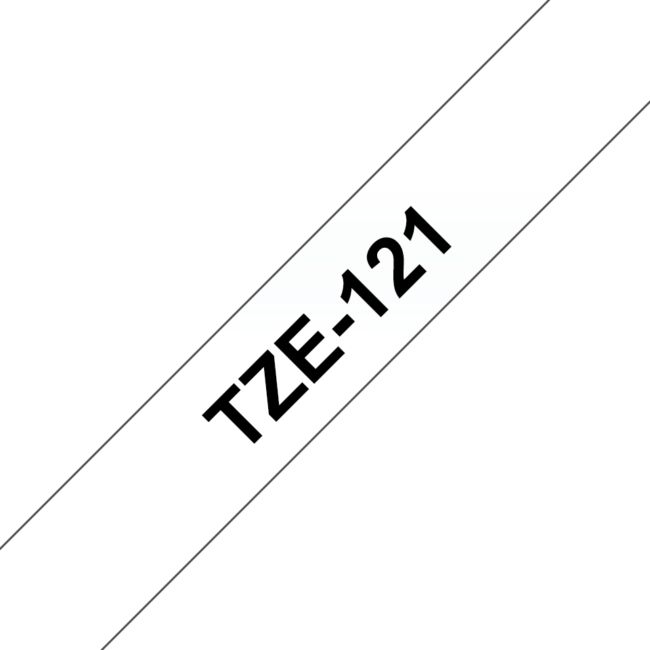 ORIGINAL Brother Nastro Nero su trasparente TZe-121 TZ-121 9 mm x 8 m, laminato - Brother - 4977766684781
