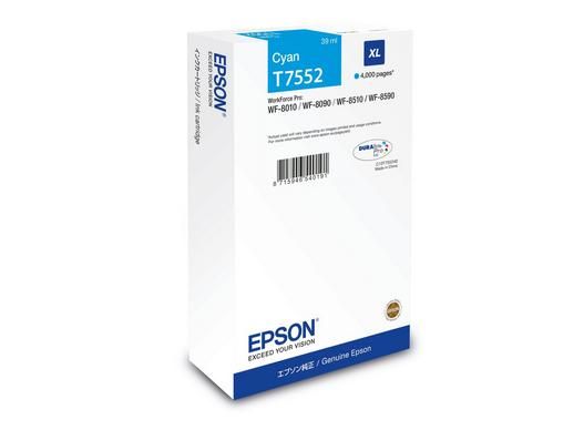 ORIGINAL Epson Cartuccia d'inchiostro ciano C13T75524N T7552 XL ~4000 Seiten 39ml - Epson - 8715946726885