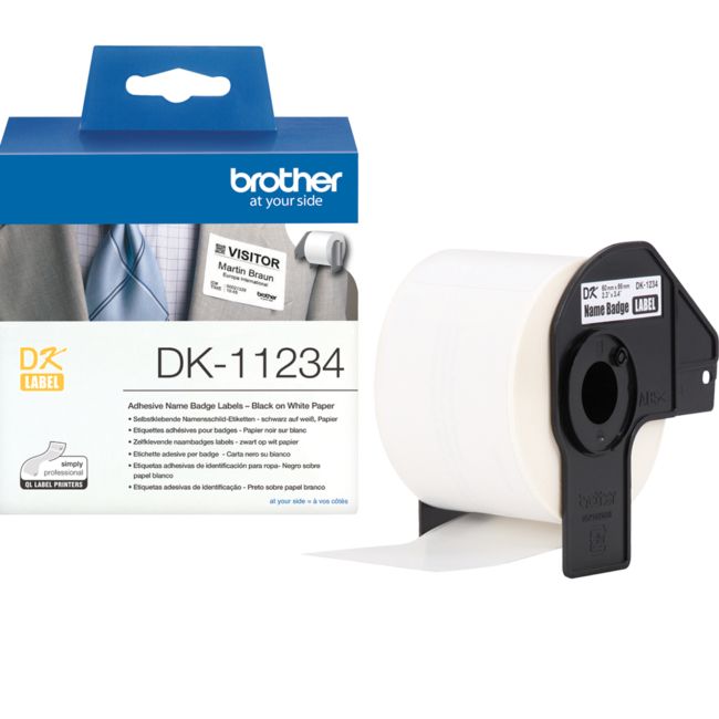 ORIGINAL Brother Etichette Nero su bianco DK-11234 - Brother - 4977766808248