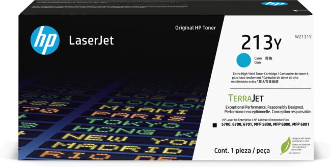 ORIGINAL HP toner ciano W2131Y 213Y ~12000 Seiten Cartuccia toner originale ciano ad altissima capacità LaserJet HP 213Y - HP - 196337061477