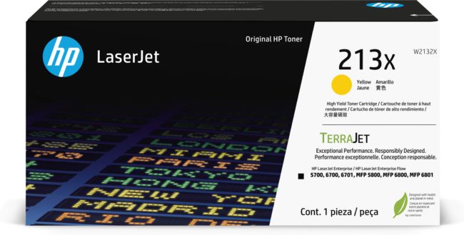 ORIGINAL HP toner giallo W2132X 213X ~6000 Seiten Cartuccia toner originale giallo ad alta capacità LaserJet HP 213X - HP - 195122822644